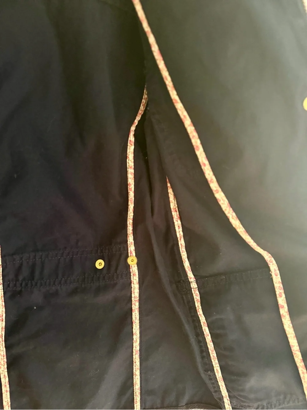 J. Crew Navy Field Jacket with Gold-Tone Hardware